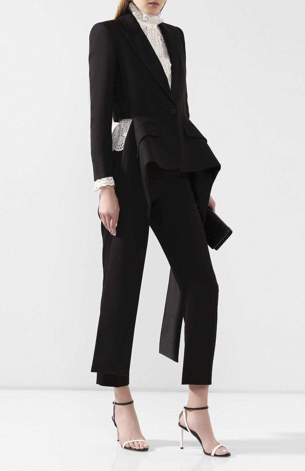 Жакет из смеси шерсти и шелка ALEXANDER MCQUEEN, арт. 612810/QJAAA, фото 2