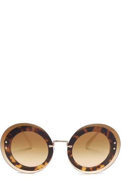 Солнцезащитные очки MIU MIU коричневого цвета по цене 19950 руб., арт. 10RS-7S01G0, фото 3 Солнцезащитные очки MIU MIU, арт. 10RS-7S01G0, фото 3