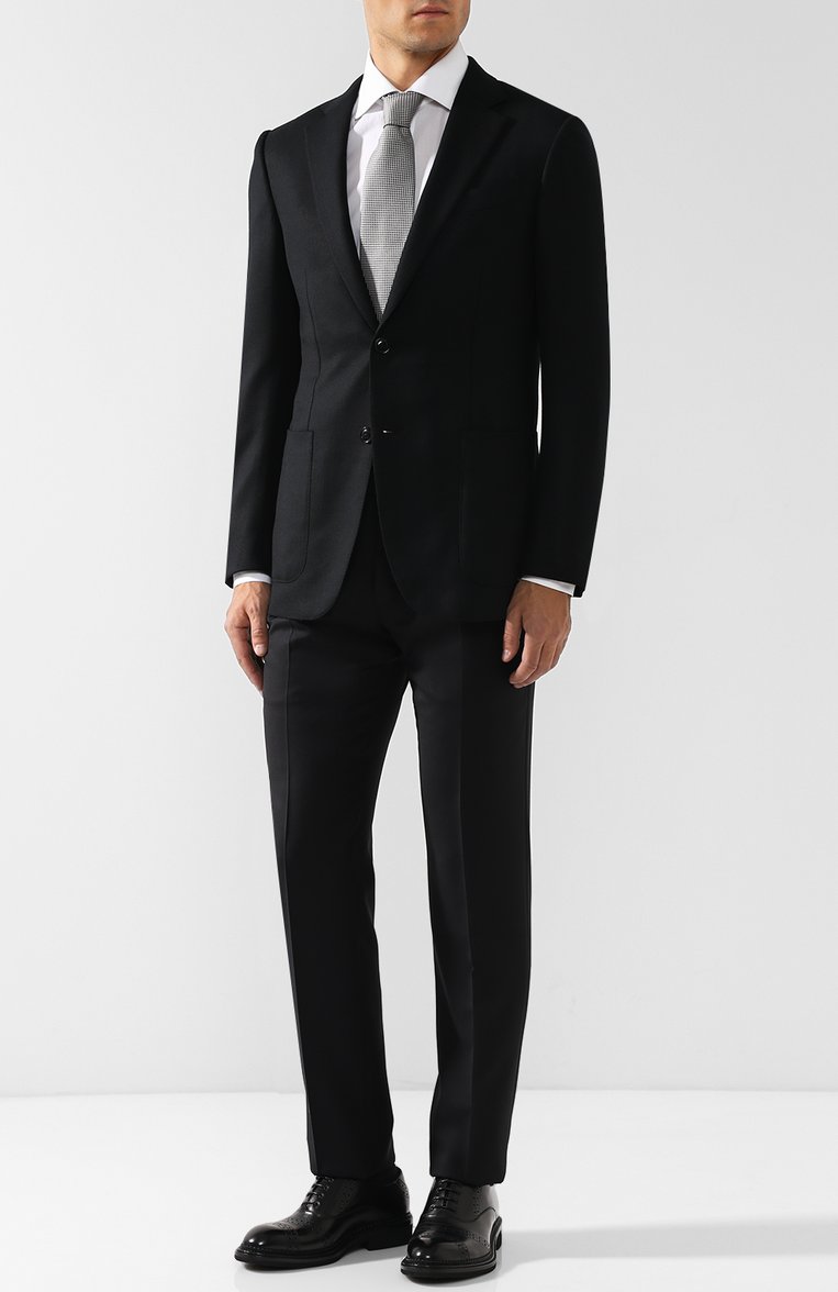 Брюки из шерсти и шелка ZEGNA, арт. 412F05/75F812, фото 2