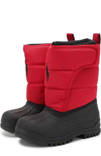 Текстильные утепленные сапоги с резиновой отделкой POLO RALPH LAUREN, арт. HAMILTEN II EZ./CHIL, фото 1