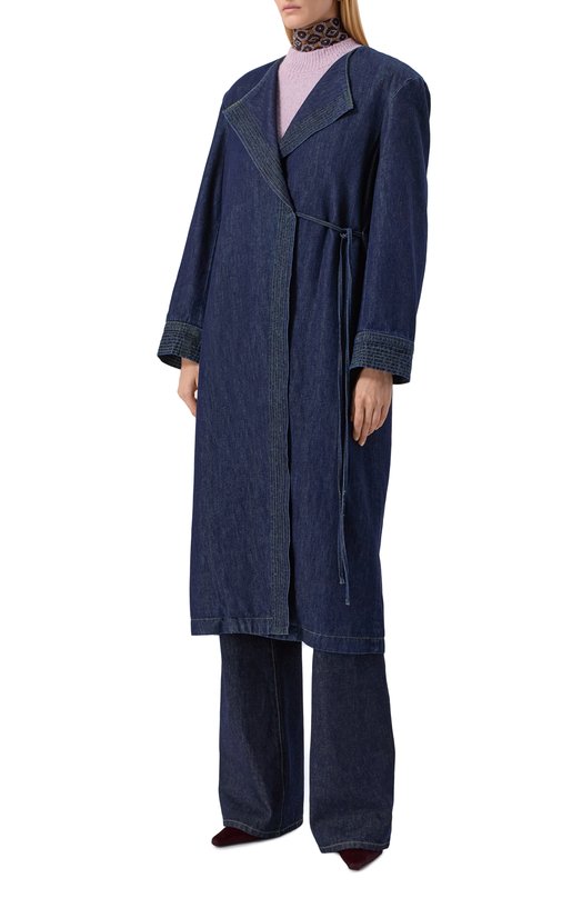 Джинсовое пальто Dries Van Noten 010265-2381-507 Синий  010265-2381-507 Фото 3