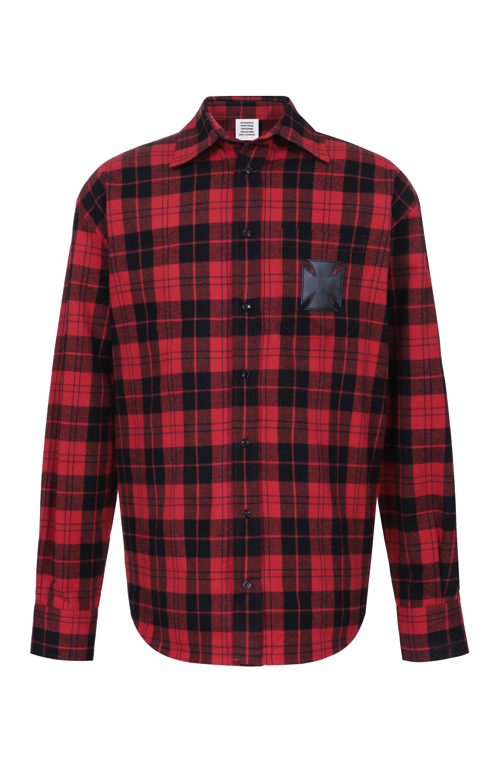 Хлопковая рубашка VETEMENTS, арт. ME76FS056BR/26220 FLANNEL, фото 1