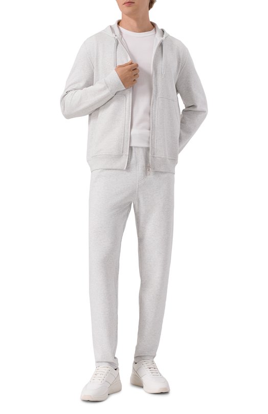 Хлопковая толстовка Brunello Cucinelli MW8639069G Серый  MW8639069G Фото 2