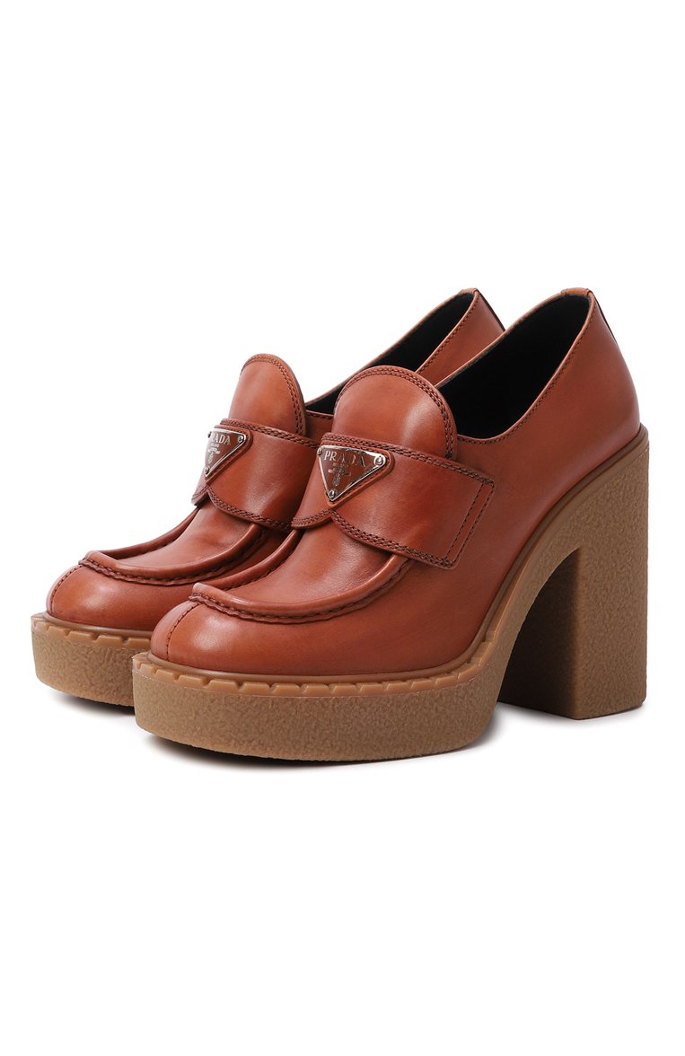 Кожаные туфли PRADA, арт. 1D365M-3F33-F0352-F-110, фото 1