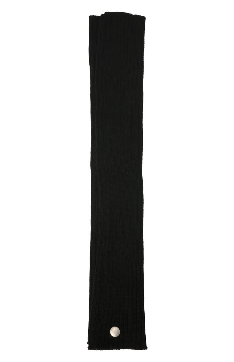 Мужские шерстяные митенки RICK OWENS черного цвета, арт. RU02B2488/M | Фото 1 (Материал: Шерсть, Текстиль; Кросс-КТ: Трикотаж; Нос: Не проставлено)