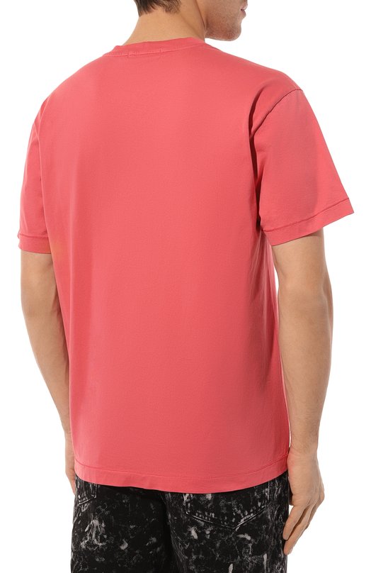 Хлопковая футболка Stone Island 101524113 Розовый  101524113 Фото 4