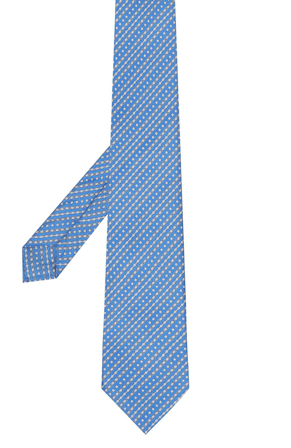 Комплект из галстука и платка STEFANO RICCI голубого цвета по цене 49300 руб., арт. DH/51100, фото 3 Комплект из галстука и платка STEFANO RICCI, арт. DH/51100, фото 3