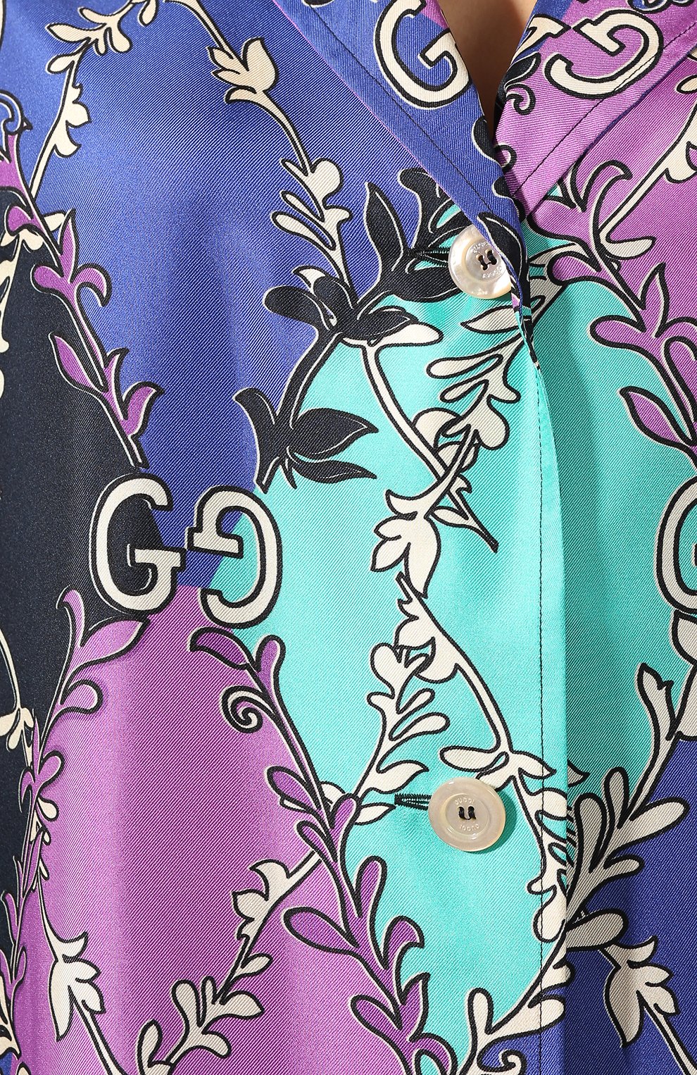 Шелковая рубашка GUCCI, арт. 609466/ZADFN, фото 5
