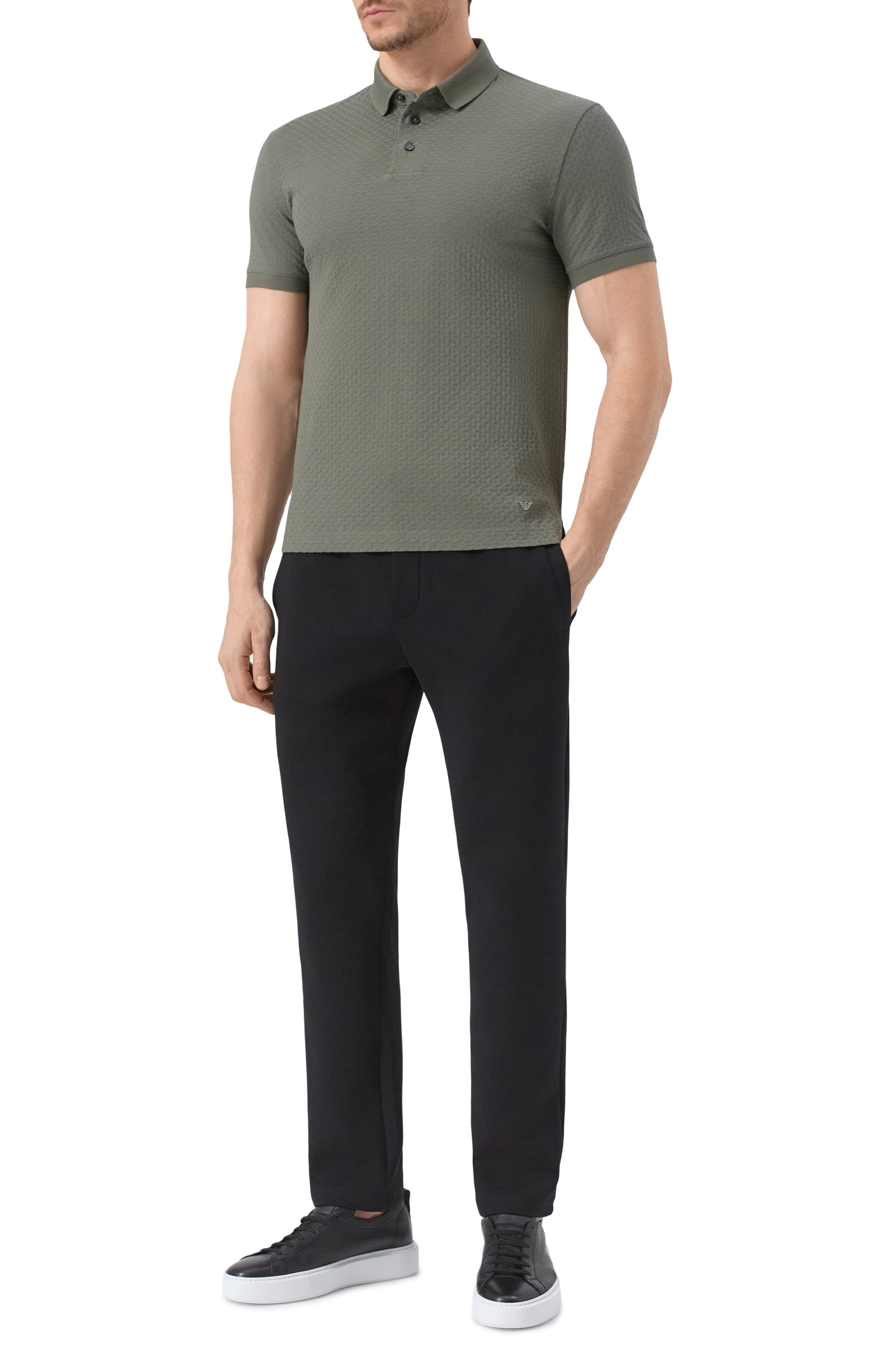 Хлопковое поло EMPORIO ARMANI, арт. EM001295/AF10762, фото 2