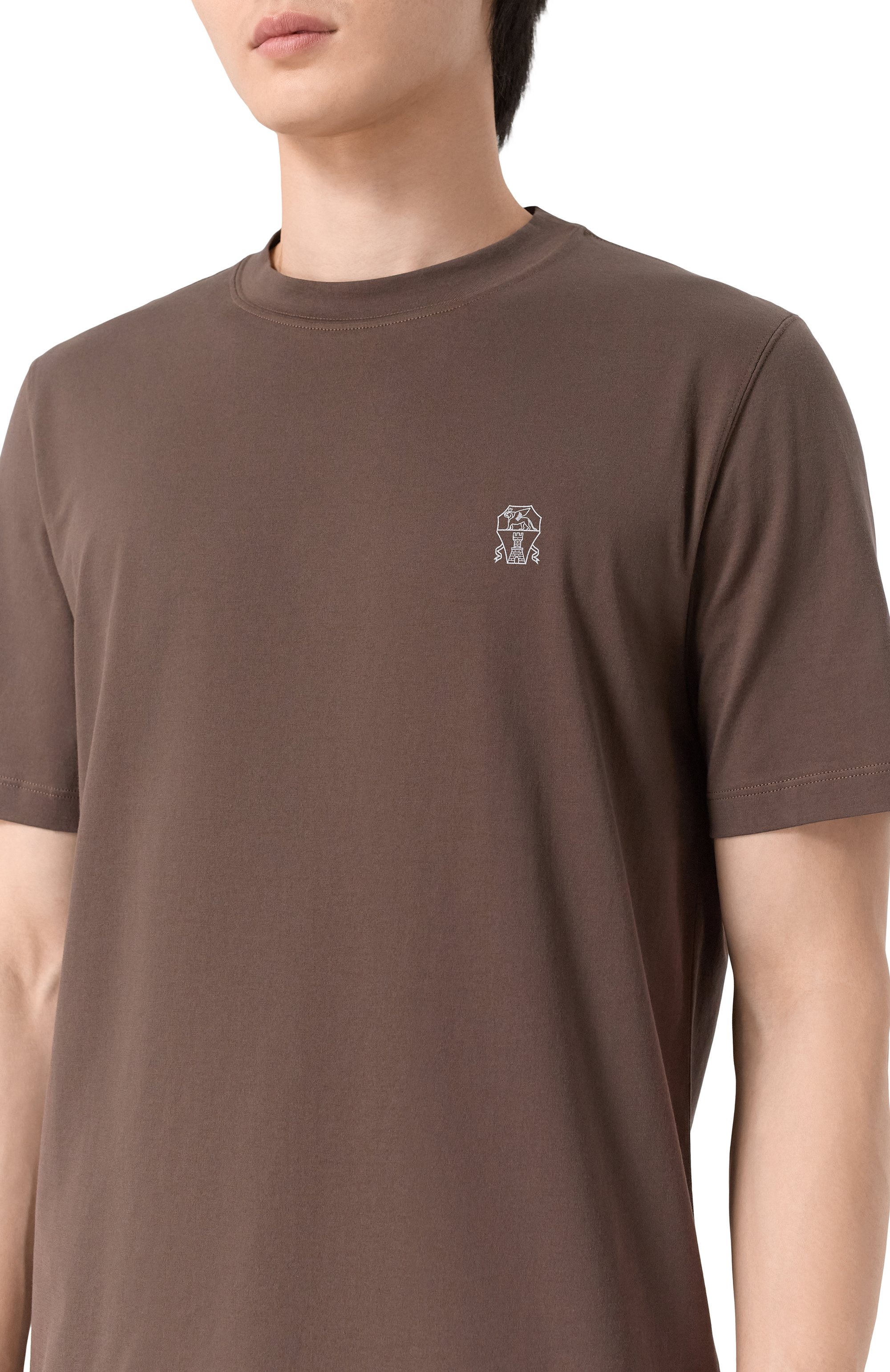 Хлопковая футболка BRUNELLO CUCINELLI, арт. M0B138440, фото 5