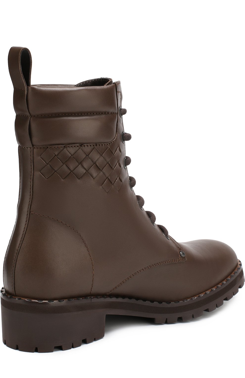 Кожаные ботинки с плетением intrecciato BOTTEGA VENETA, арт. 474706/V0282, фото 4