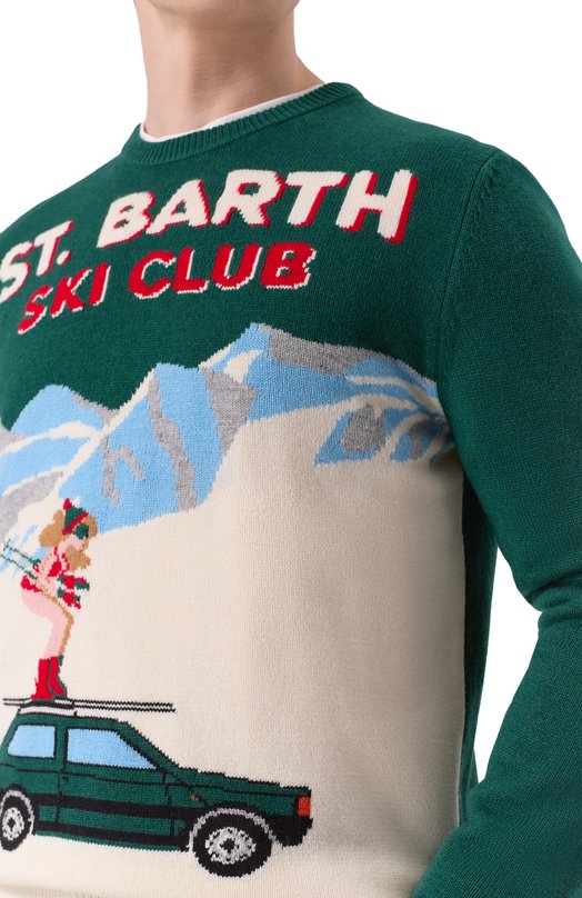 Джемпер из шерсти и вискозы MC2 Saint Barth HER0011-03332I/HER0N C Зелёный  HER0011-03332I/HER0N C Фото 5