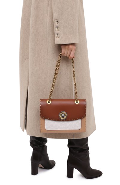 Сумка parker COACH коричневого цвета по цене 59400 руб., арт. 967, фото 5 Сумка parker COACH, арт. 967, фото 5