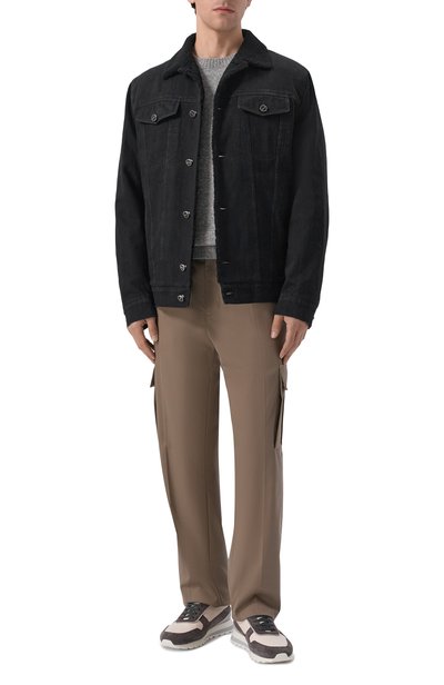 Джинсовая куртка с подкладкой из овчины KITON, арт. UW2280SV0402F, фото 2