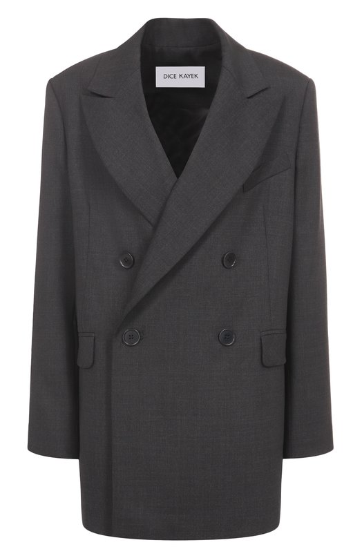 Шерстяной жакет Dice Kayek FW25V517 MCL ANTHRACITE Серый FW25V517 MCL ANTHRACITE