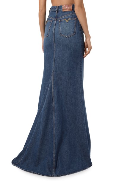 Джинсовая юбка VALENTINO, арт. 3B3DD15K805 528, фото 4