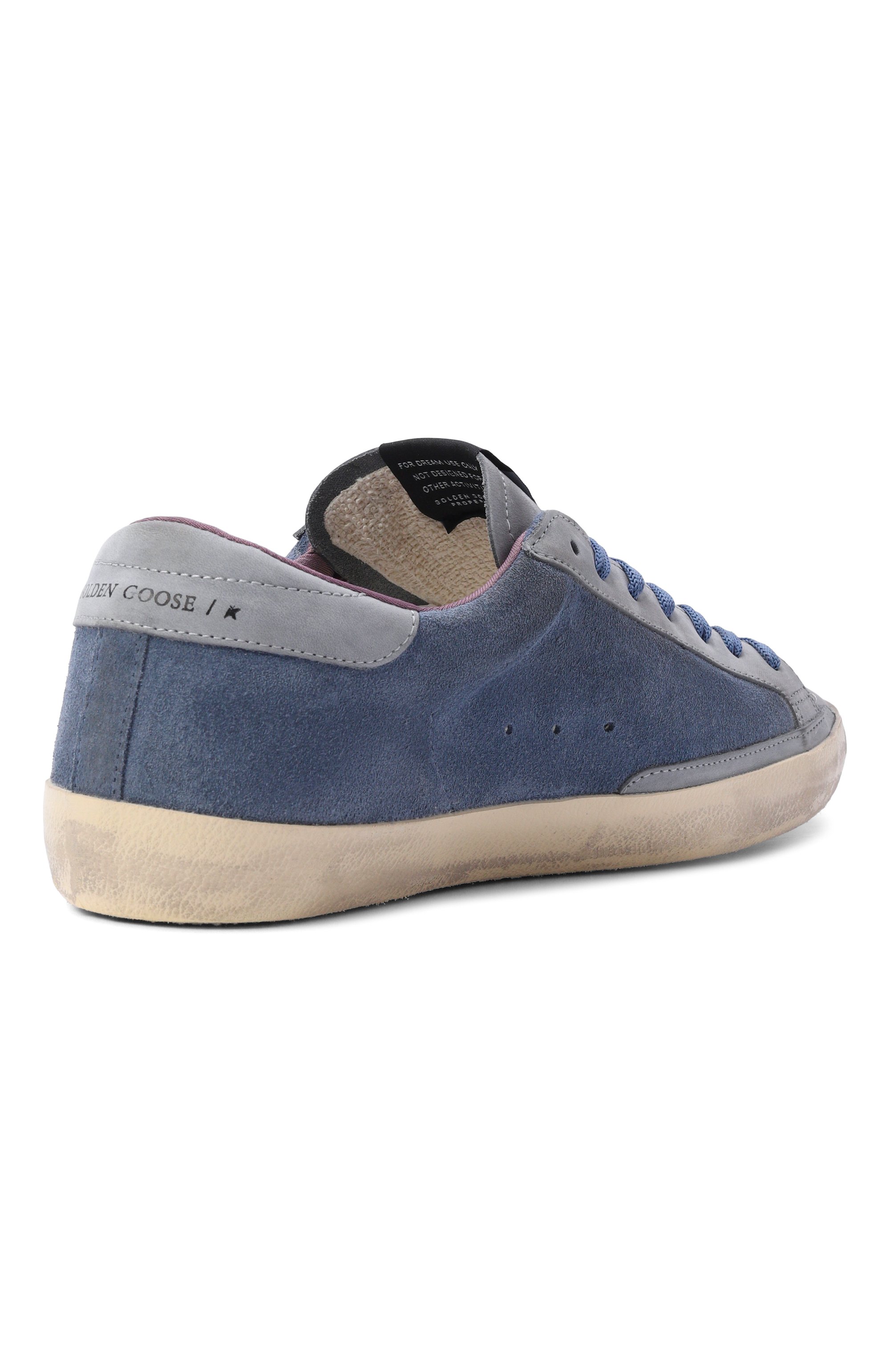 Замшевые кеды super-star GOLDEN GOOSE DELUXE BRAND, арт. GMF01002.F008749, фото 4