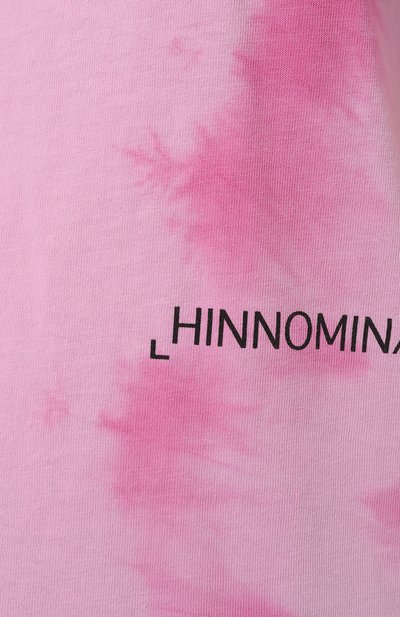 Хлопковая футболка HINNOMINATE розового цвета по цене 8995 руб., арт. HDS3/HNW650, фото 5 Хлопковая футболка HINNOMINATE, арт. HDS3/HNW650, фото 5