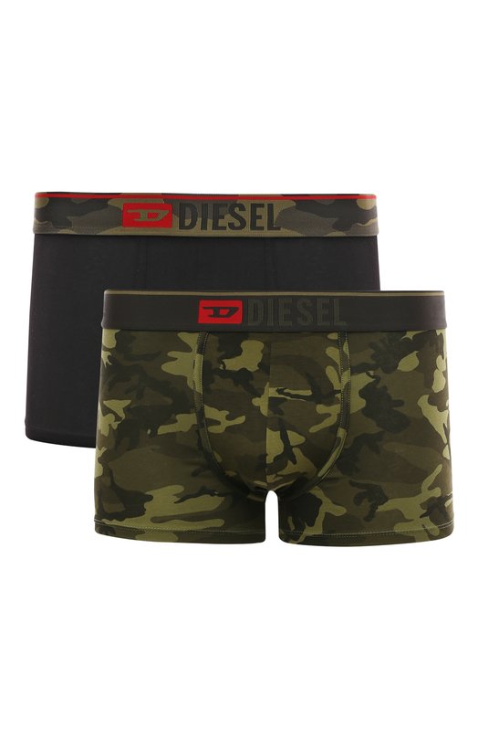 Комплект из двух боксеров Diesel 00SMKX/0WCAS Хаки 00SMKX/0WCAS