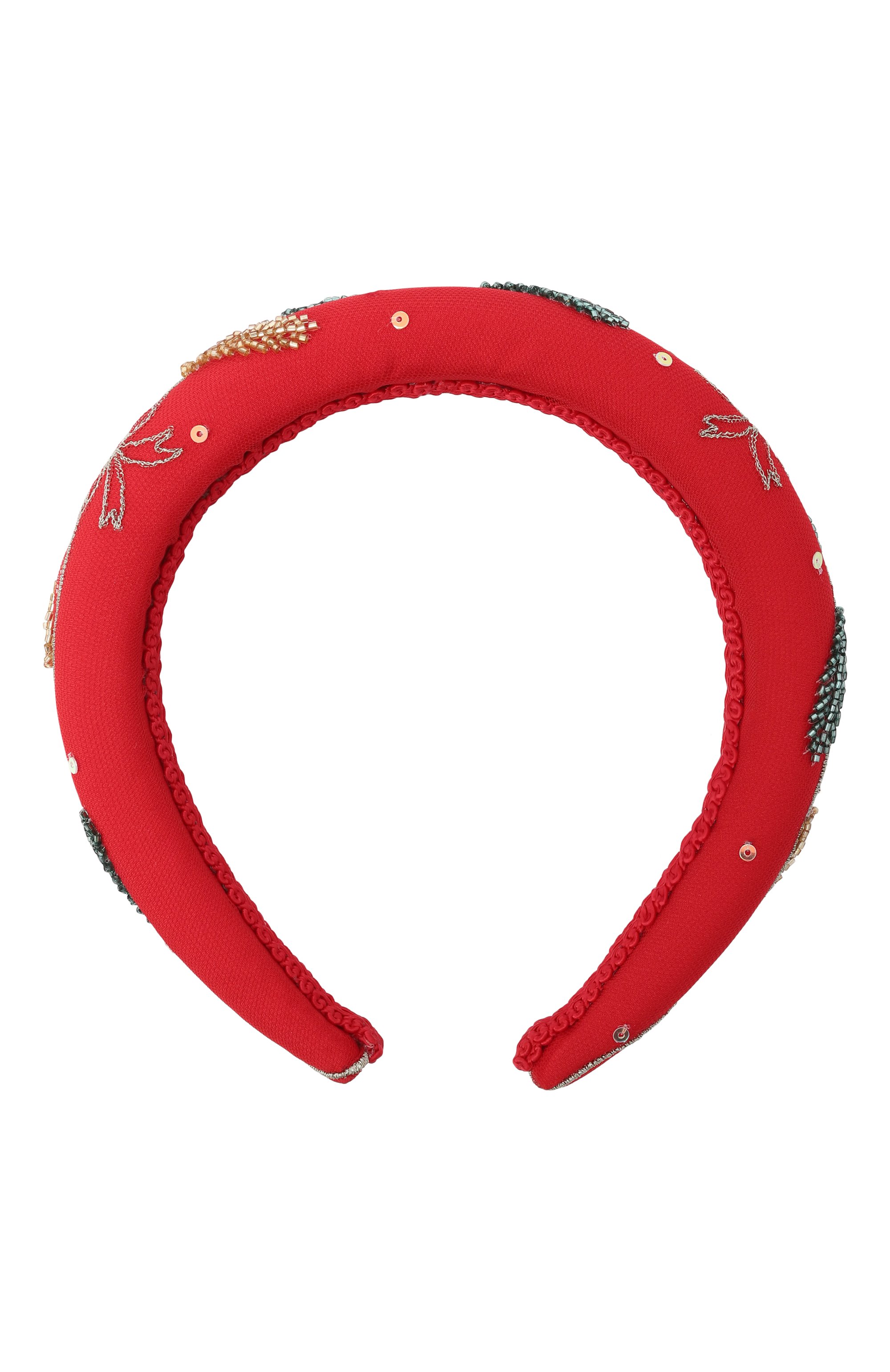 Ободок EIRENE красного цвета по цене 11550 руб., арт. FW25H42, фото 1 Ободок EIRENE, арт. FW25H42, фото 1