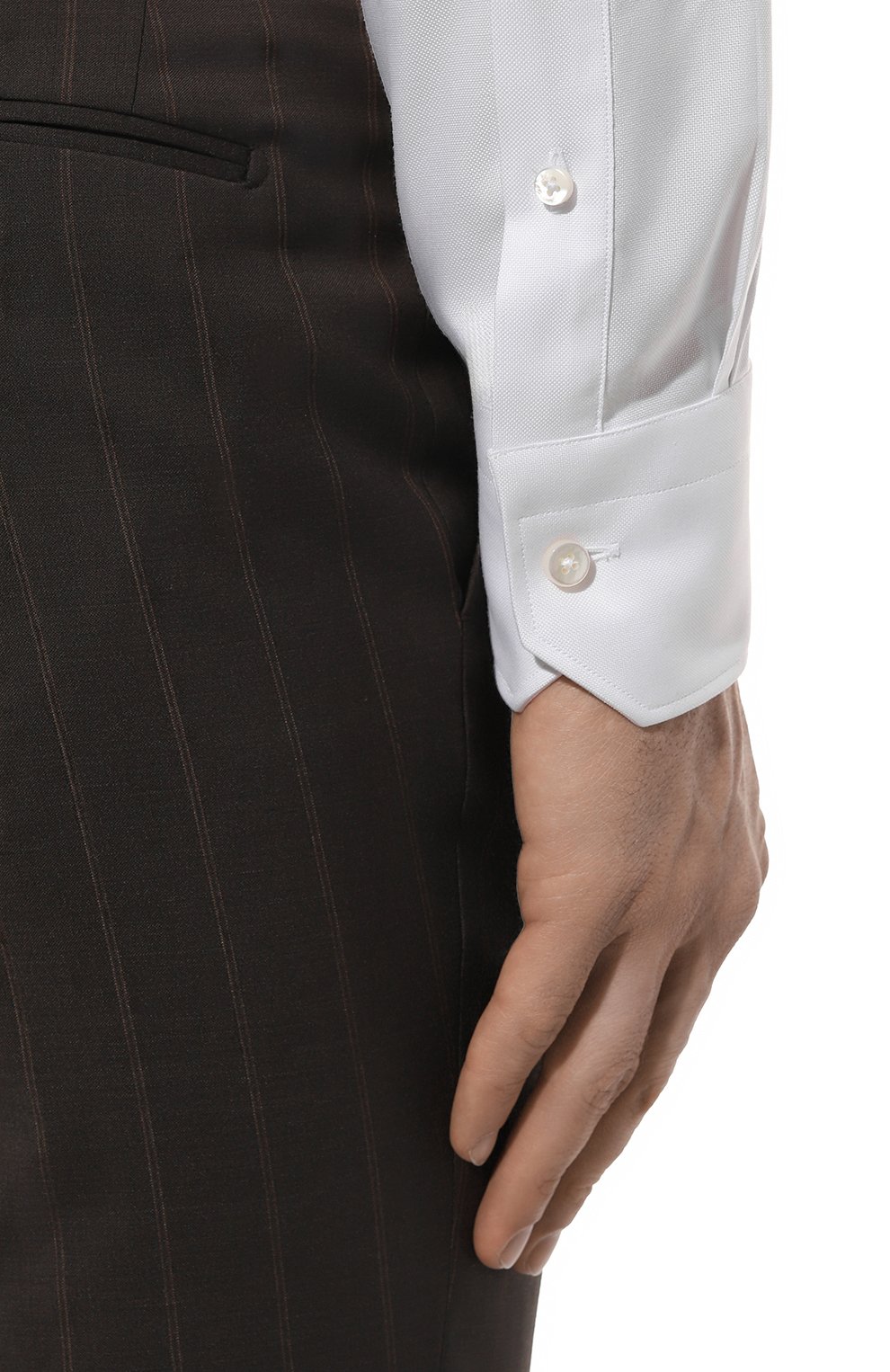 Хлопковая сорочка ZEGNA, арт. 701620A7/9MS0BA, фото 6