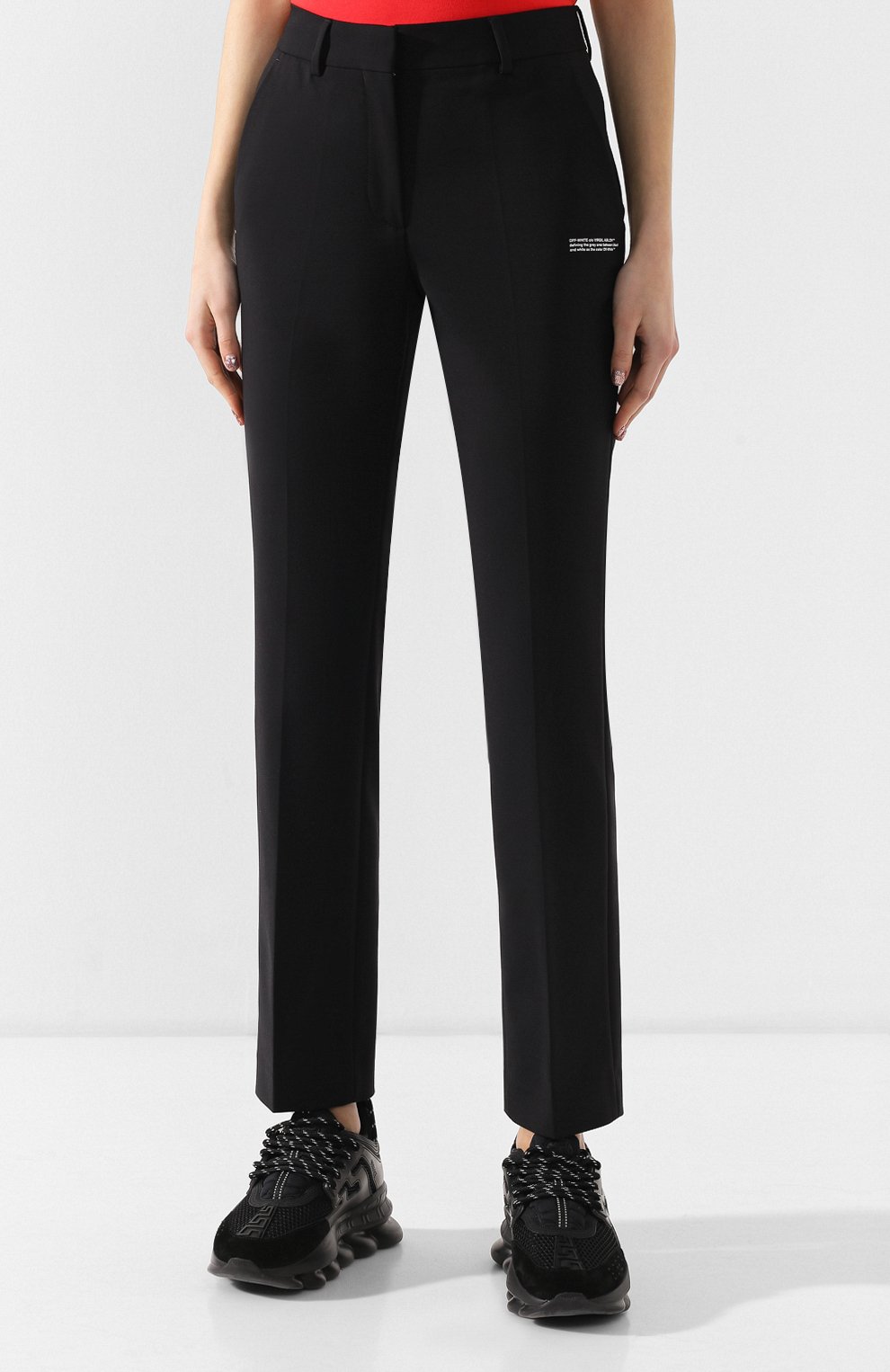 Однотонные брюки OFF-WHITE, арт. 0WCA060R19C940571000, фото 3