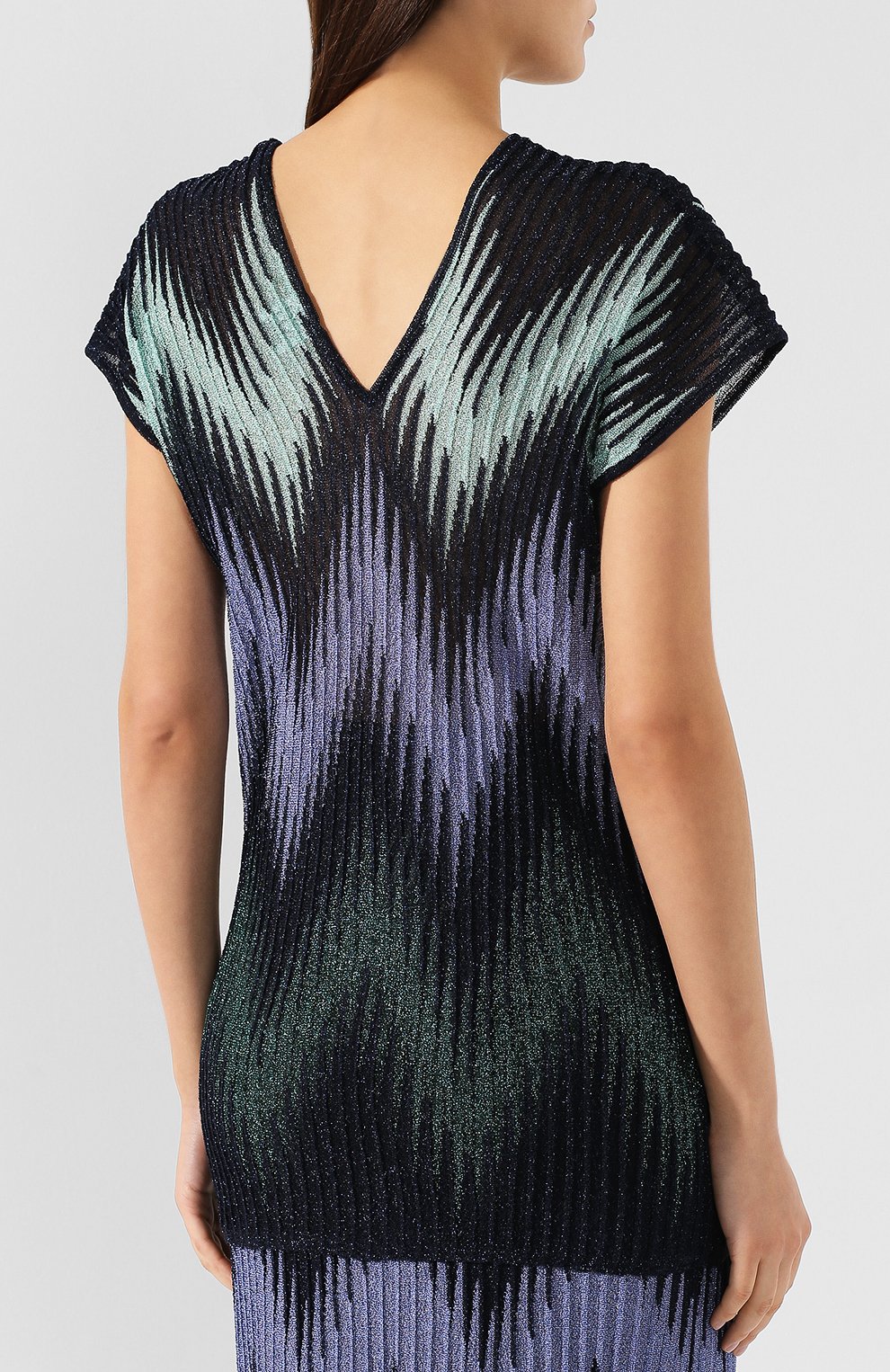 Топ M MISSONI синего цвета по цене 46450 руб., арт. 2DN00067/2K001A, фото 4 Топ M MISSONI, арт. 2DN00067/2K001A, фото 4