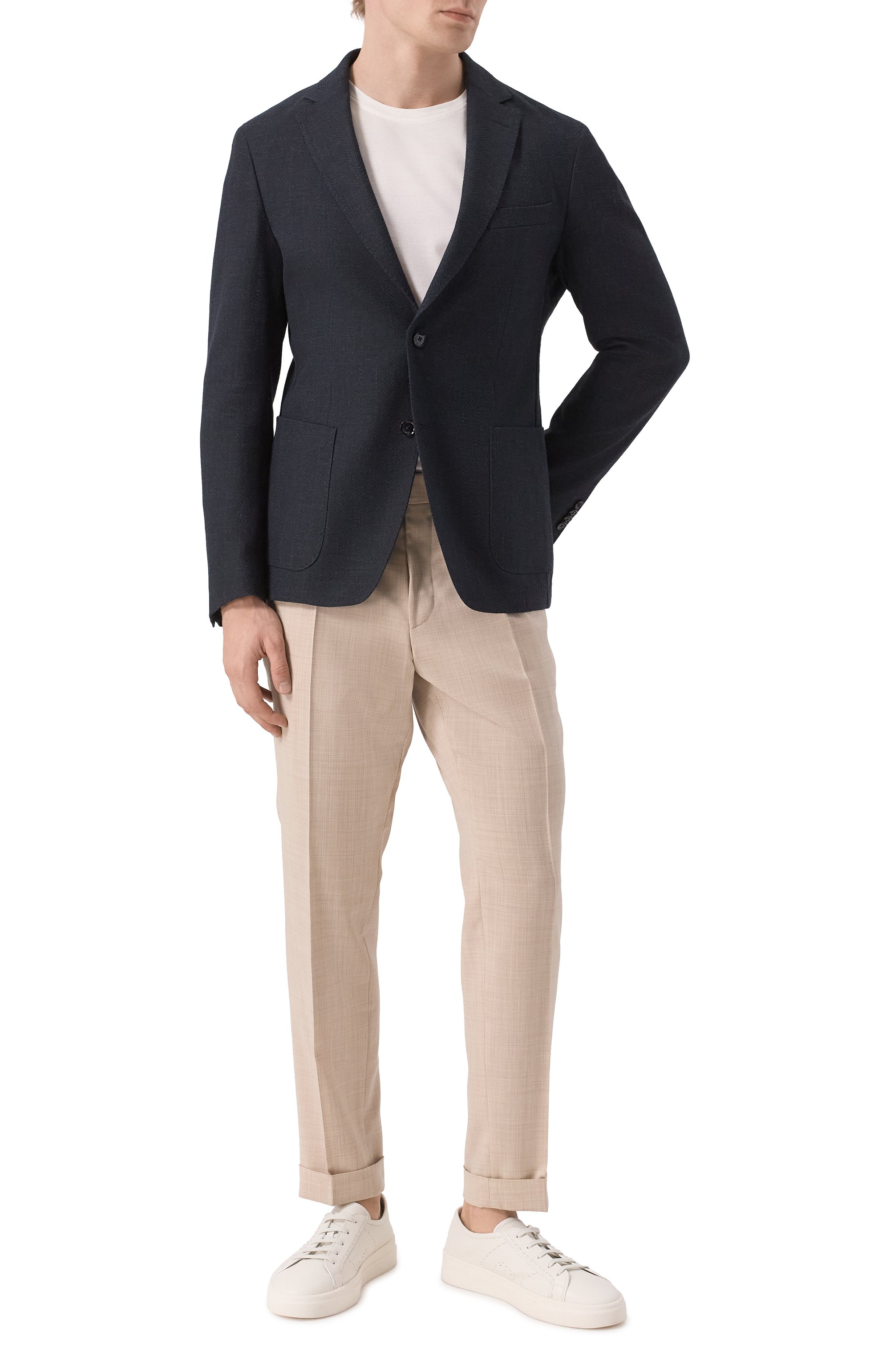 Пиджак из хлопка и вискозы BOSS, арт. 50538028, фото 2