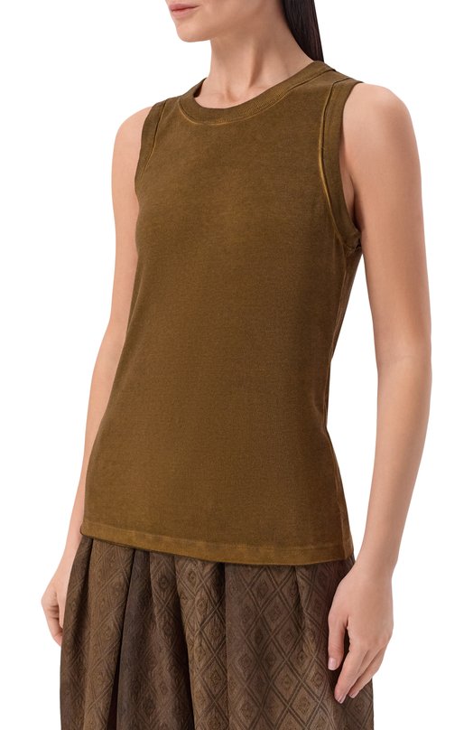 Майка из вискозы Uma Wang UP1030 Коричневый  UP1030 Фото 3