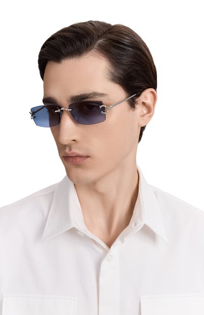 Солнцезащитные очки CARTIER синего цвета по цене 188000 руб., арт. CT0550S 007, фото 2 Солнцезащитные очки CARTIER, арт. CT0550S 007, фото 2