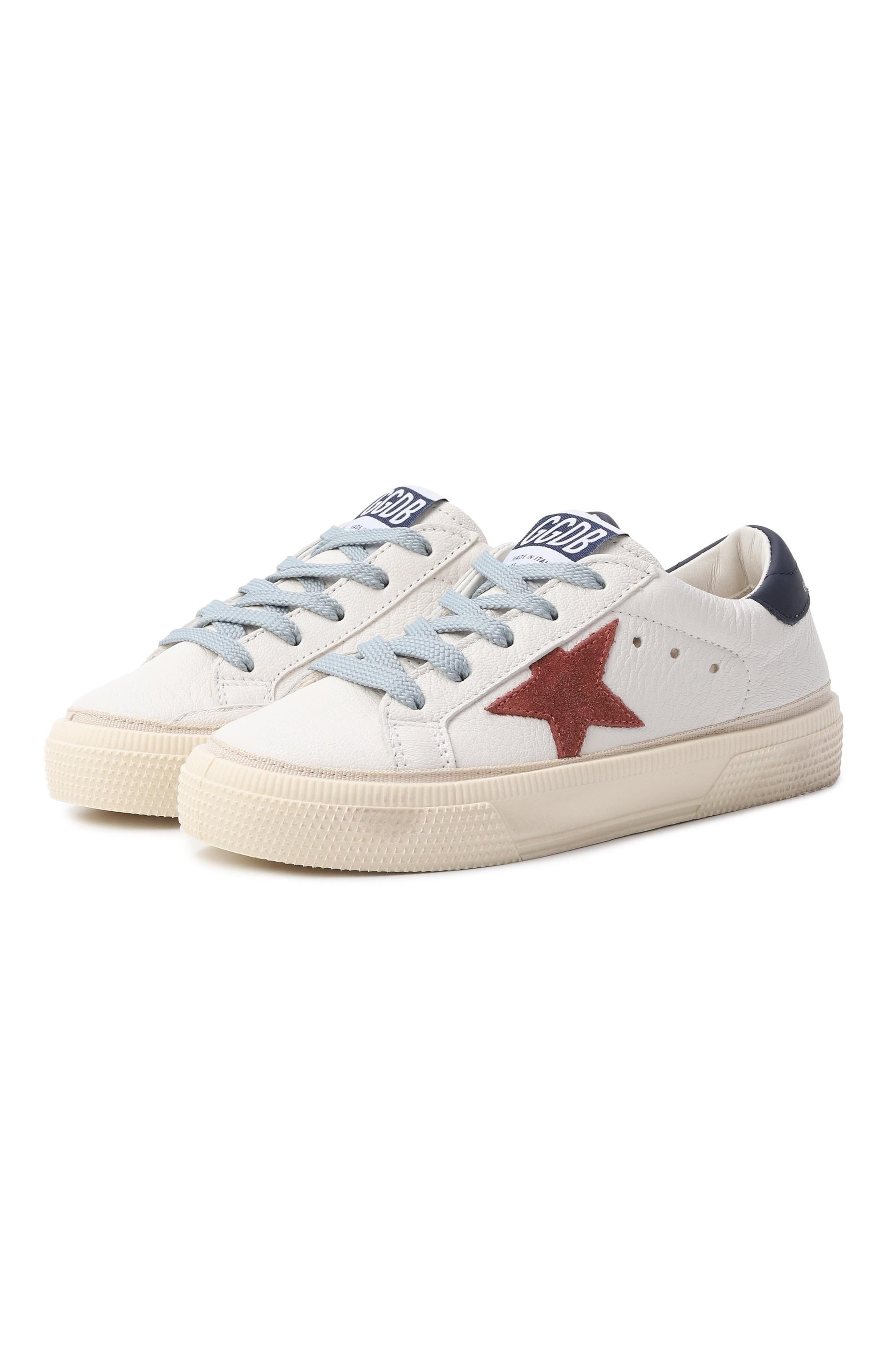 Кожаные кеды may GOLDEN GOOSE DELUXE BRAND, арт. GYF01033.F008061.10575, фото 1