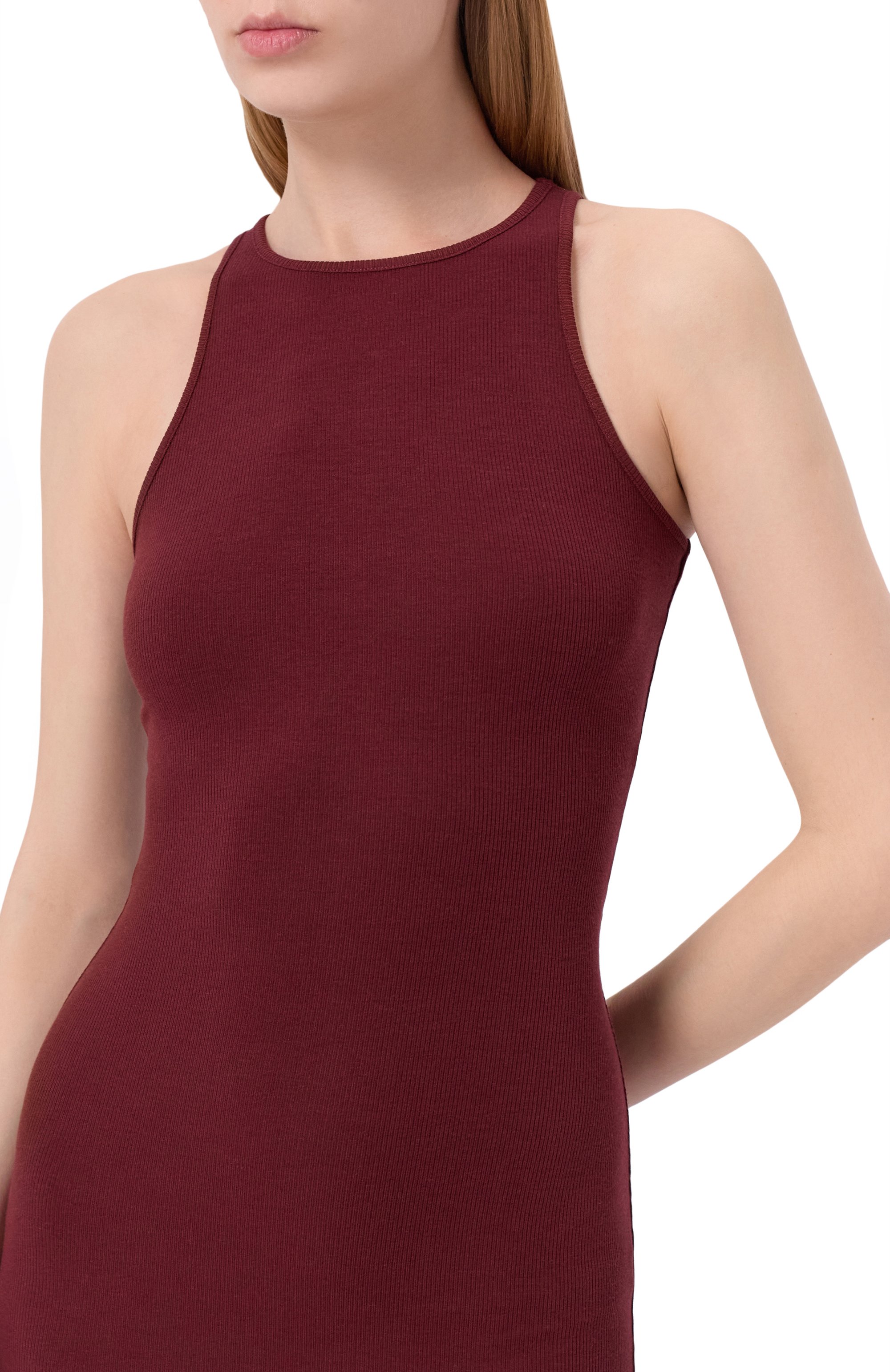 Платье EDOMO бордового цвета по цене 16900 руб., арт. D001024SS25, фото 4 Платье EDOMO, арт. D001024SS25, фото 4