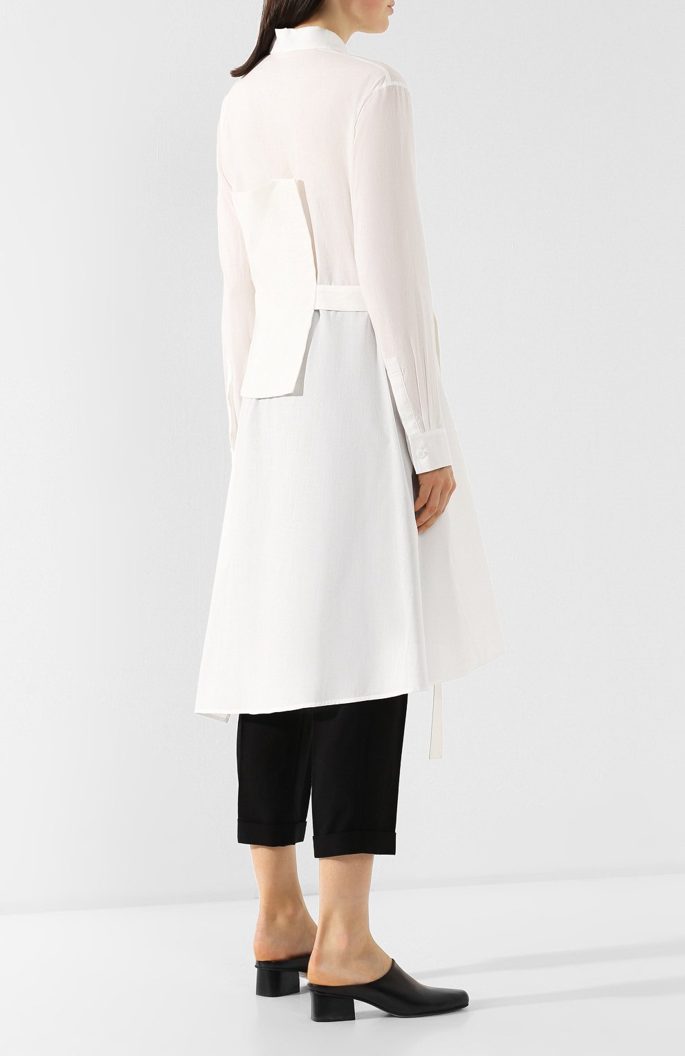 Хлопковая блузка YOHJI YAMAMOTO, арт. FZ-D54-802, фото 4
