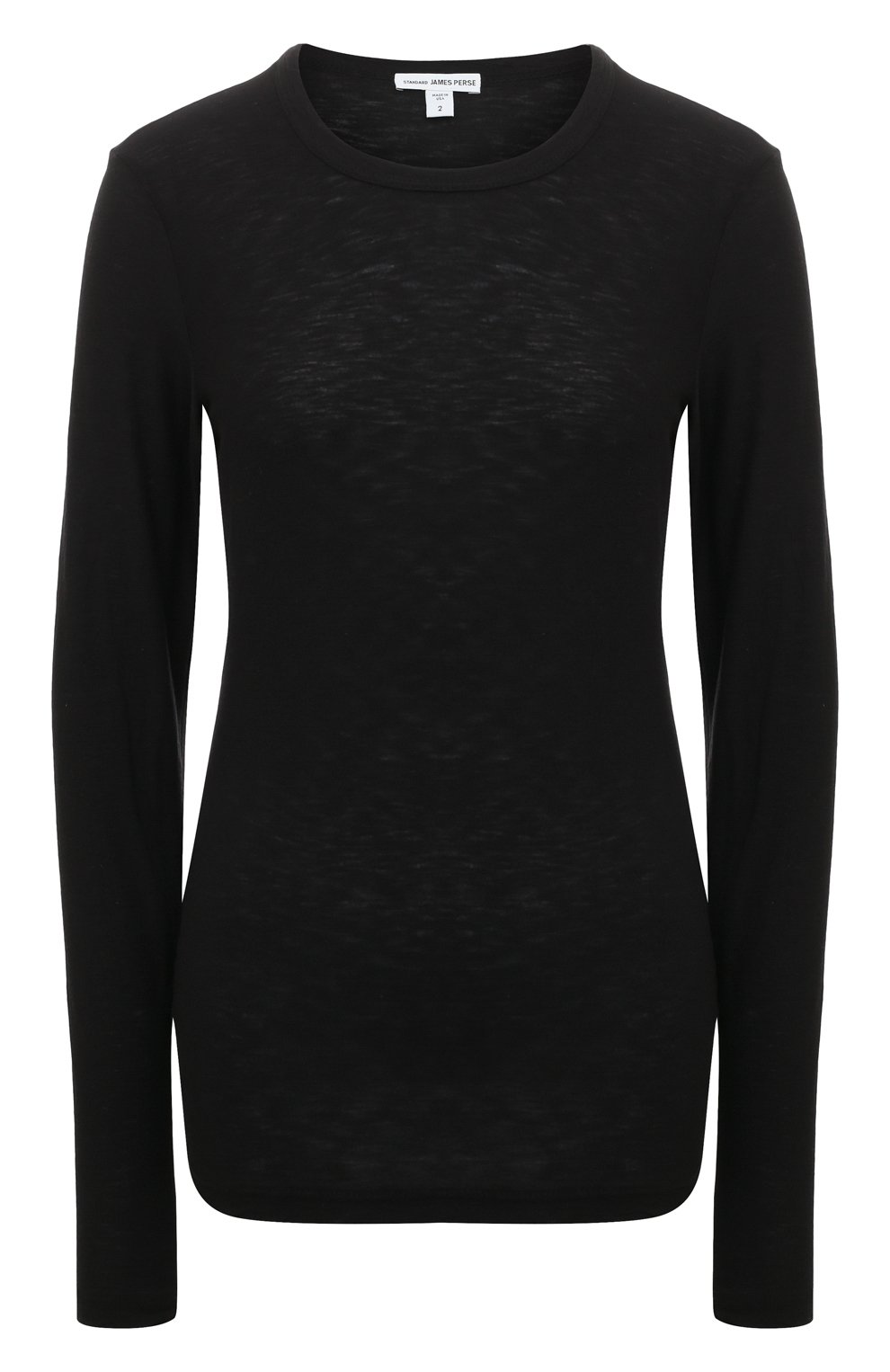 Хлопковый лонгслив JAMES PERSE, арт. WUA3361/BLK, фото 1
