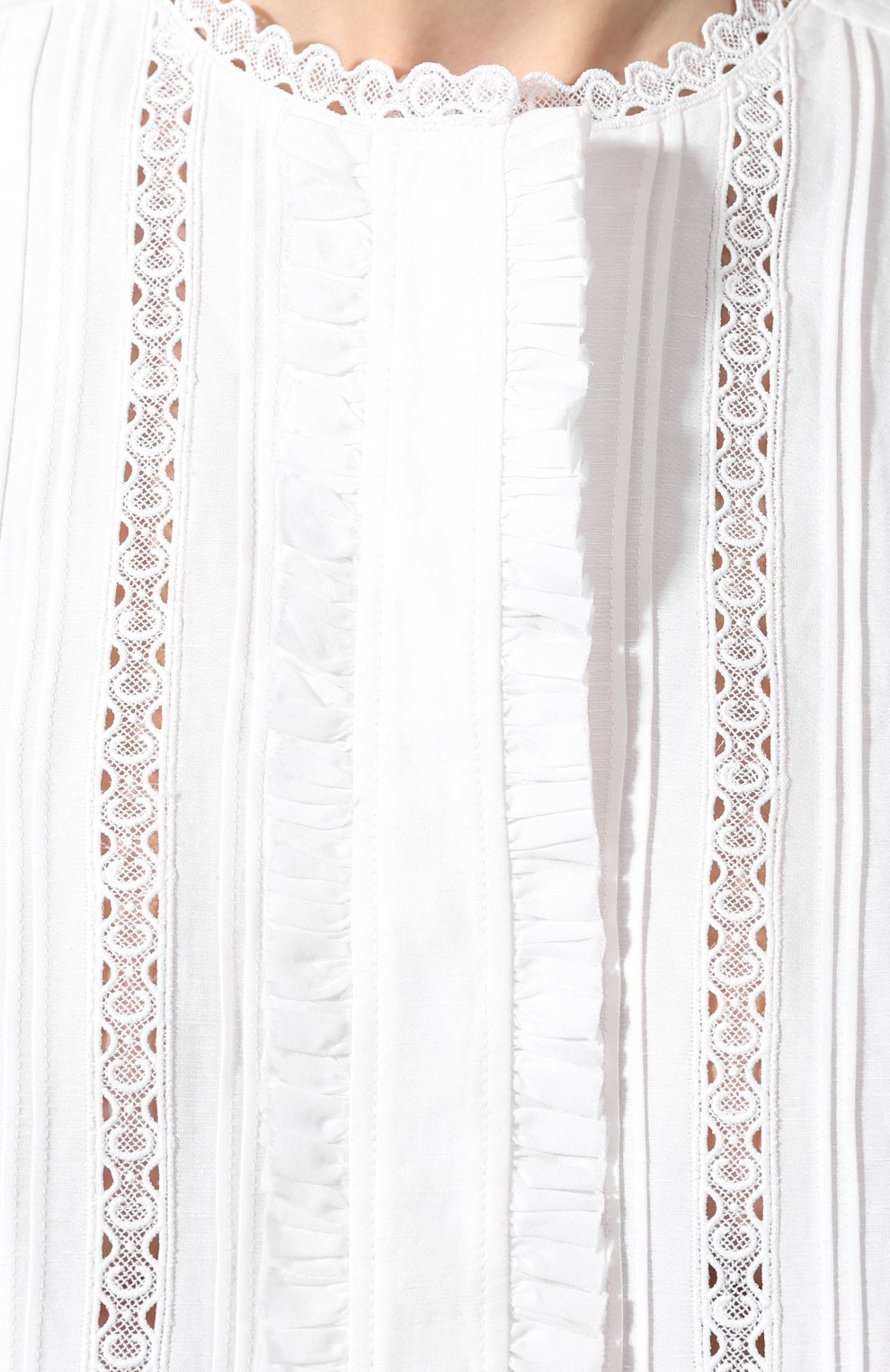 Блузка из смеси льна и хлопка CHLOÉ, арт. CHC20SHT85148, фото 5