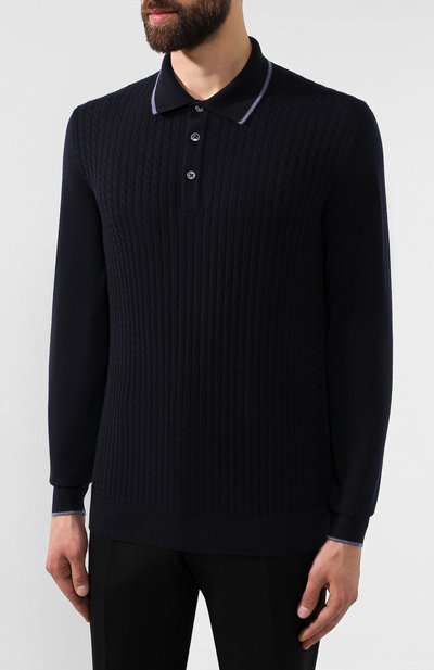 Поло из смеси шерсти и кашемира FIORONI, арт. M19302C1, фото 3