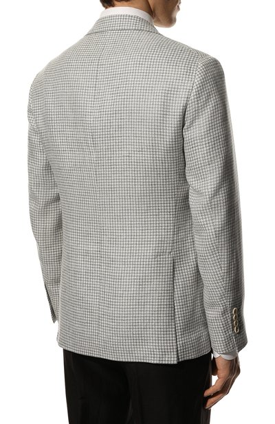 Пиджак изо льна и шерсти BRUNELLO CUCINELLI серого цвета по цене 336500 руб., арт. MW4747BND, фото 4 Пиджак изо льна и шерсти BRUNELLO CUCINELLI, арт. MW4747BND, фото 4