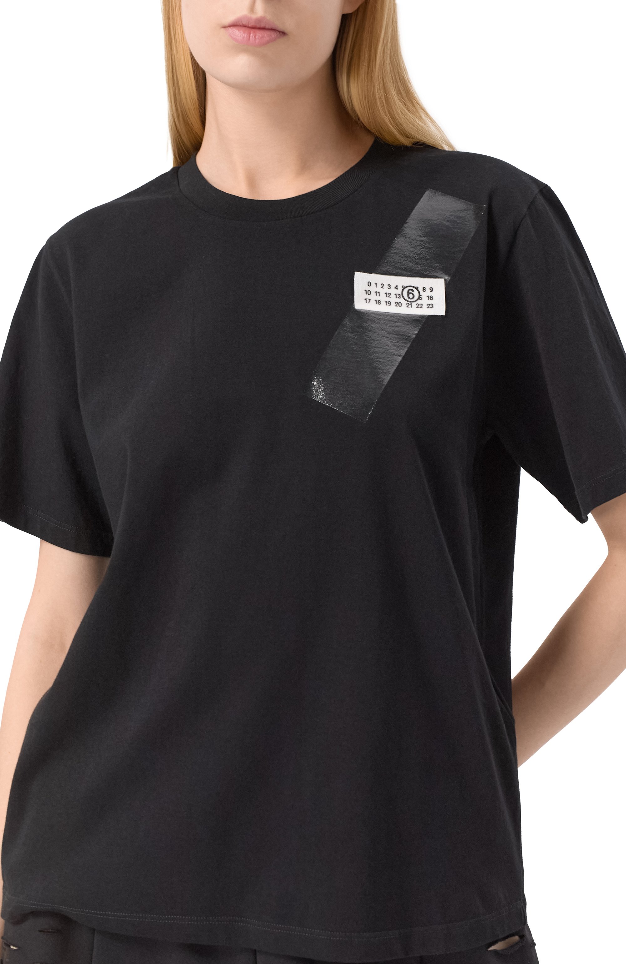 Хлопковая футболка MM6, арт. S52GC0336/M20048, фото 5