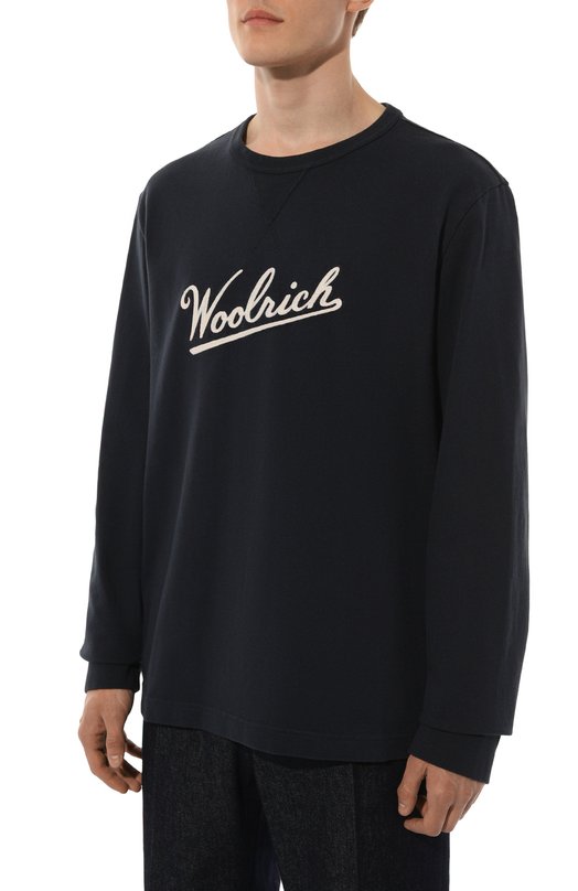 Хлопковый лонгслив Woolrich 3