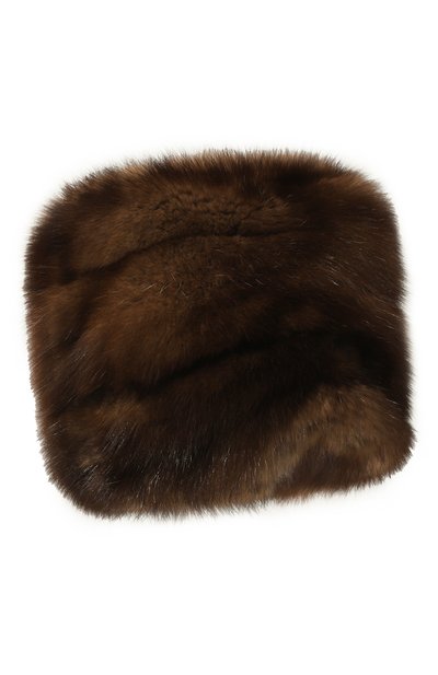 Шапка из меха соболя FURLAND коричневого цвета по цене 510000 руб., арт. 0016303210032100007, фото 3 Шапка из меха соболя FURLAND, арт. 0016303210032100007, фото 3