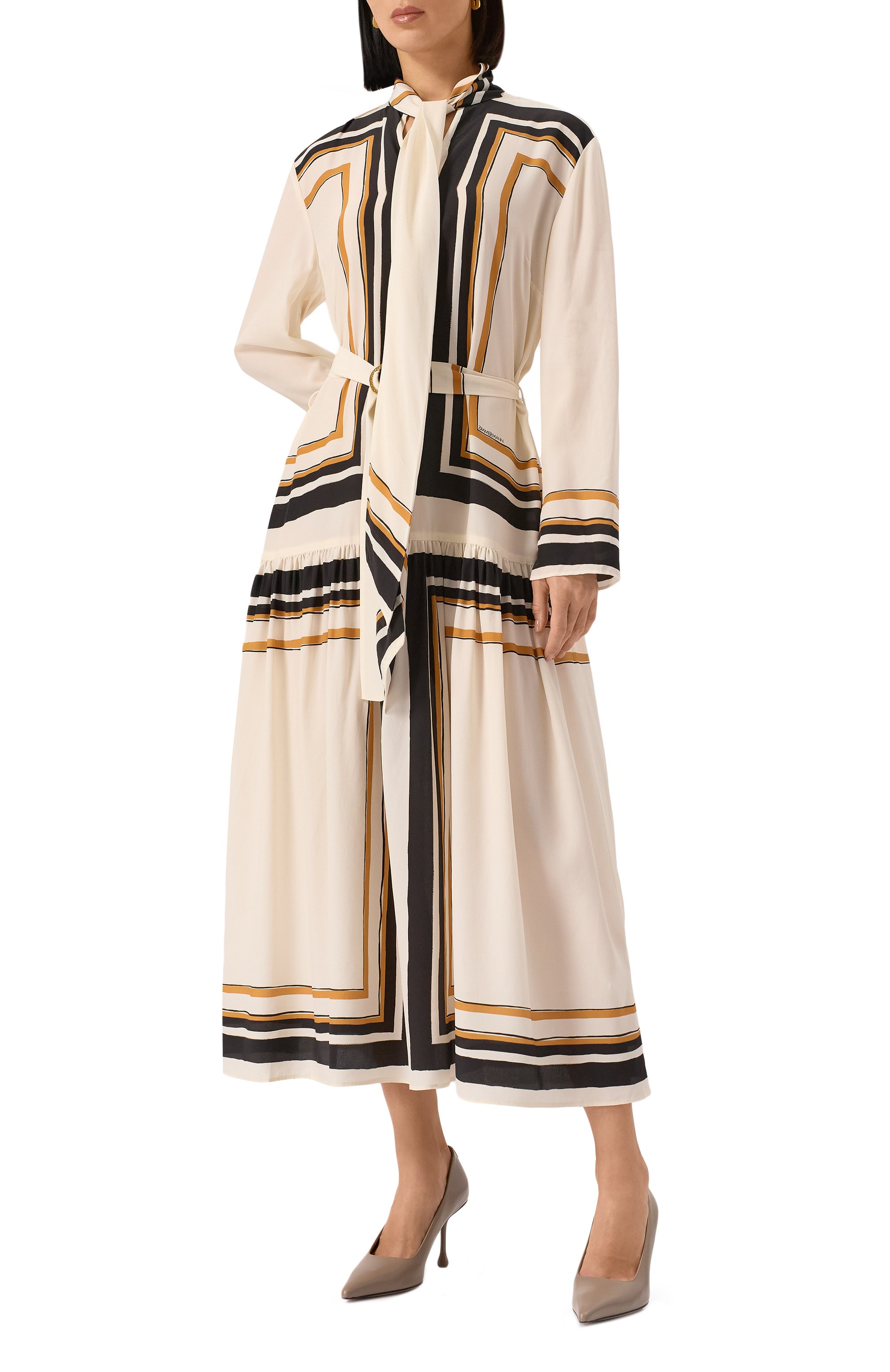 Платье из вискозы и шелка ZIMMERMANN, арт. 2682DR25R, фото 3