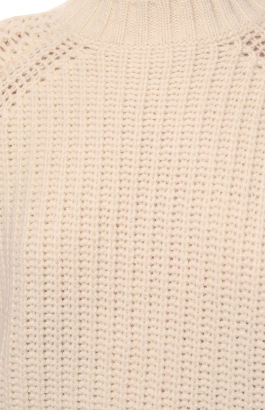 Свитер из кашемира и шерсти Trussardi Кремовый, фото 5