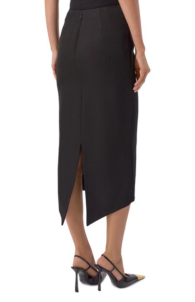 Юбка из вискозы и шелка LANVIN черного цвета по цене 209500 руб., арт. RW-ST0062-6314-E26, фото 4 Юбка из вискозы и шелка LANVIN, арт. RW-ST0062-6314-E26, фото 4