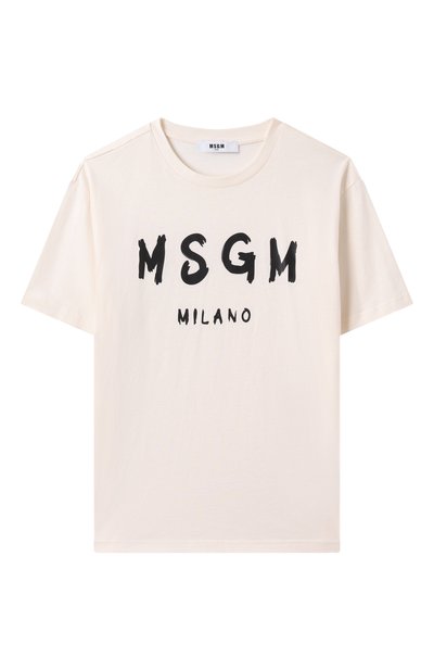 Хлопковая футболка MSGM KIDS, арт. S5MSJUTH063