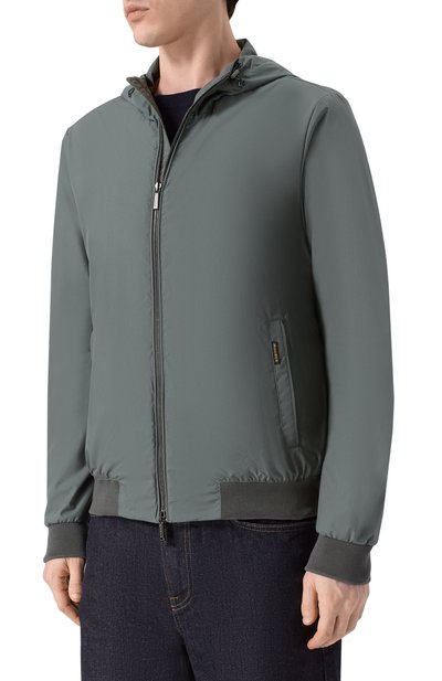 Бомбер denon-stp MOORER зеленого цвета по цене 134500 руб., арт. DEN0N/STP, фото 3 Бомбер denon-stp MOORER, арт. DEN0N/STP, фото 3