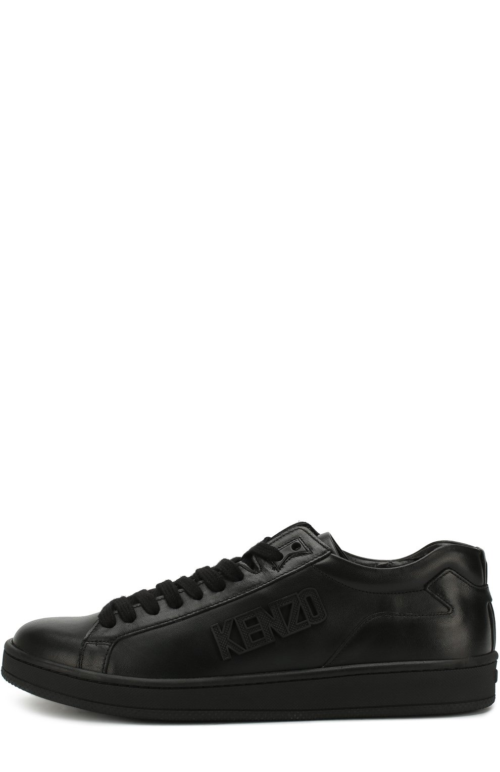 Кожаные кеды на шнуровке KENZO черного цвета по цене 28950 руб., арт. F005SN127L50, фото 3 Кожаные кеды на шнуровке KENZO, арт. F005SN127L50, фото 3