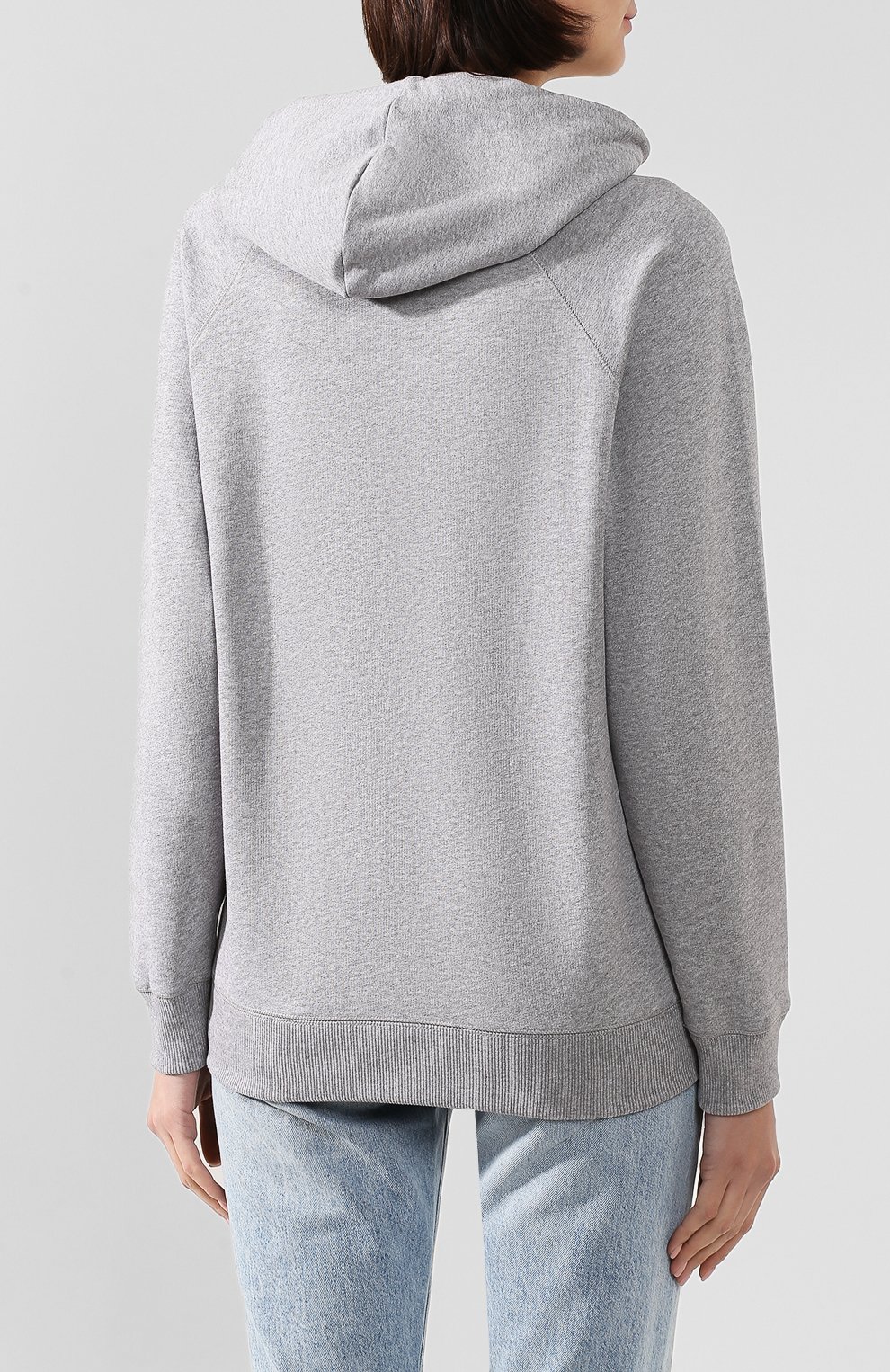Хлопковое худи KENZO светло-серого цвета по цене 32400 руб., арт. F962SW8644X5, фото 4 Хлопковое худи KENZO, арт. F962SW8644X5, фото 4