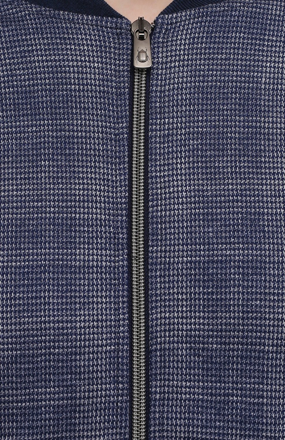 Хлопковый бомбер CAPOBIANCO синего цвета по цене 52100 руб., арт. 10M451.QU00., фото 5 Хлопковый бомбер CAPOBIANCO, арт. 10M451.QU00., фото 5