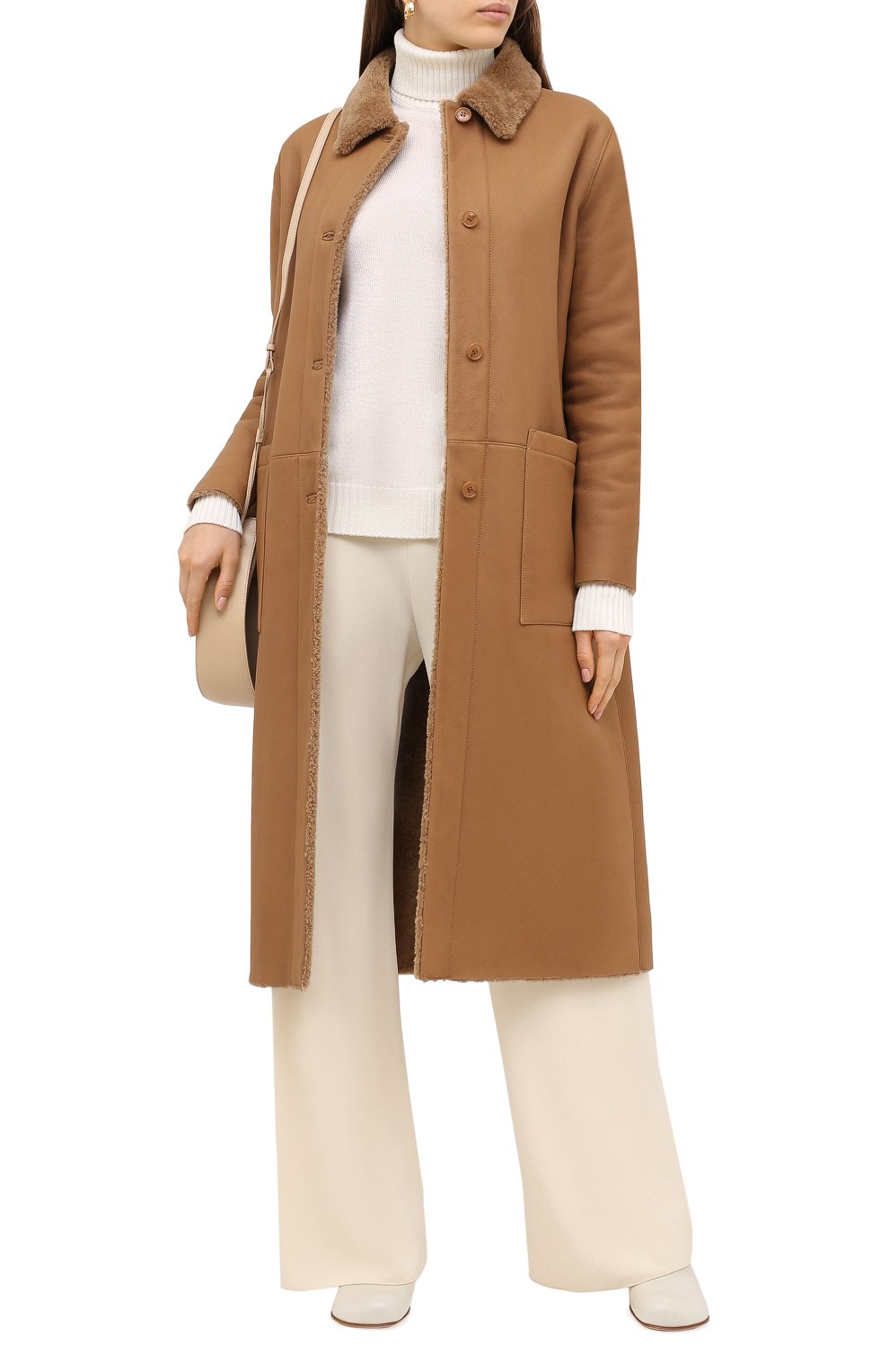 Дубленка INES&MARECHAL коричневого цвета по цене 454000 руб., арт. HUSSARD, фото 3 Дубленка INES&MARECHAL, арт. HUSSARD, фото 3