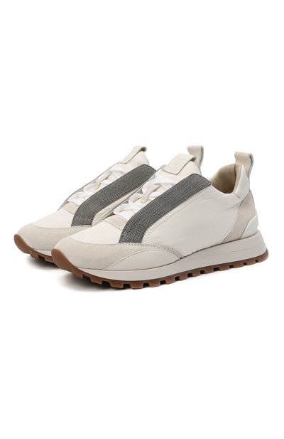 Комбинированные кроссовки BRUNELLO CUCINELLI, арт. MZSFG1561, фото 1